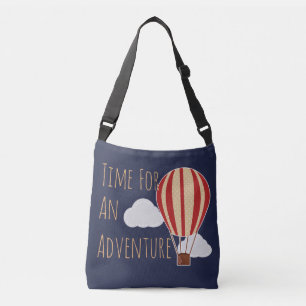 Warm-luchtballon - tijd voor avontuur crossbody tas