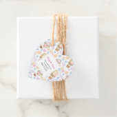 Warm luchtballon Whimsical Waterverf Patroon Bedankjes Labels (In situ)