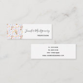 Warm luchtballon Whimsical Waterverf Patroon Mini Visitekaartje (Voorkant / Achterkant)