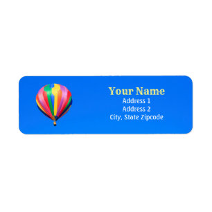 Warm-luchtballonetiket Etiket
