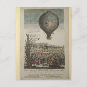 Warm-luchtballonexperiment Briefkaart