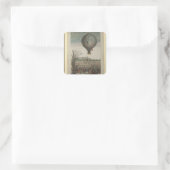Warm-luchtballonexperiment Vierkante Sticker (Tas)