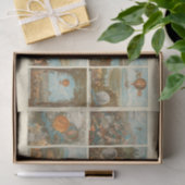 Warm-luchtballonvlekontkoppeling Tissuepapier (Geschenk)