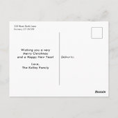 Warm maakt Gold Script Horizontal Holiday Foto Briefkaart (Achterkant)