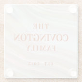 Warm Marble Geode Glazen Onderzetter (Achterkant)