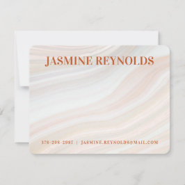 Warm Marble Geode Notitiekaartje