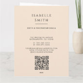 Warm Maternity Care Illustration Identity Design Kaart (Achterkant)