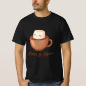 Warm & Melty – Festive Hot Chocolate Design T-shirt (Voorkant)