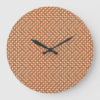 Warm Mid-Century Retro Boemerang Atoom- Grote Klok