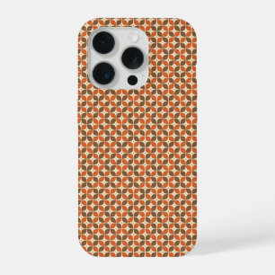 Warm Mid-Century Retro Boemerang Atoom- iPhone 15 Pro Hoesje