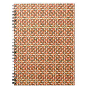 Warm Mid-Century Retro Boemerang Atoom- Notitieboek
