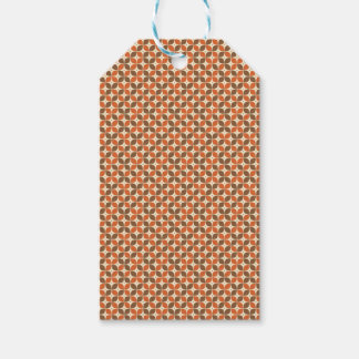 Warm Mid-Century Retro Boemerang Atoomstijl Cadeaulabel