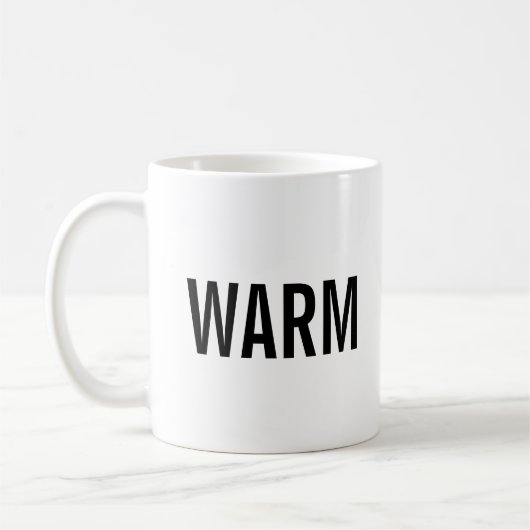 Warm minimalist mug (Gauche)
