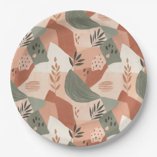 Warm modern abstract ontwerp papieren bord