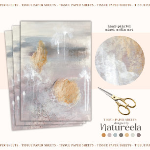 Warm-neutraal abstract kunststofpapier tissuepapier