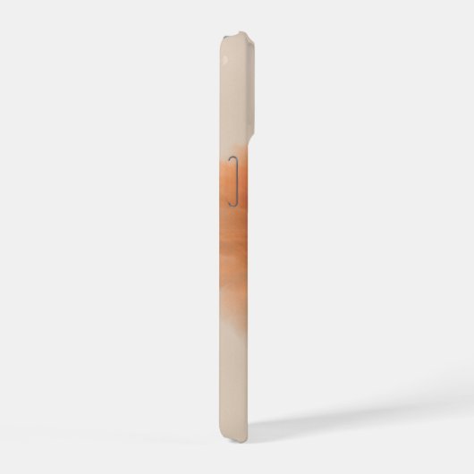 Warm Neutral Abstract Floral Phone Case (Côté droit)