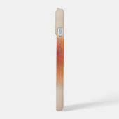 Warm Neutral Abstract Floral Phone Case iPhone 15 Hoesje (Linkerkant)