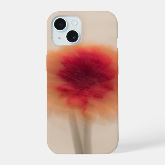 Warm Neutral Abstract Floral Phone Case iPhone 15 Hoesje (Achterkant)