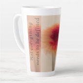 Warm Neutral Abstract Latte Mug (Angle gauche)