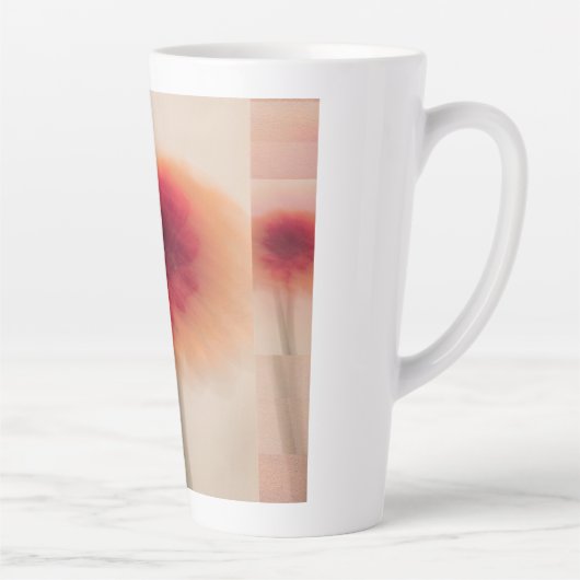 Warm Neutral Abstract Latte Mug (Droite)