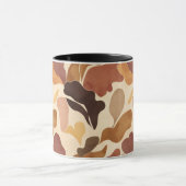 Warm Neutral Abstract Mug – Modern Organic Pattern Mok (Midden)