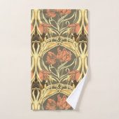 Warm Neutrals en Blush Art Nouveau Bath Towel Set Bad Handdoek (Handdoek)