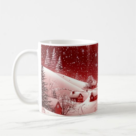 Warm op in een winter wonderland! koffiemok (Links)