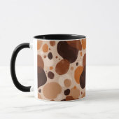 Warm Pebble Aesthetic Mug – Minimal Abstract Dots (Gauche)