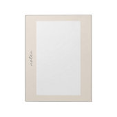 Warm Perzik Frame Script Notitieblok (Gedraaid)