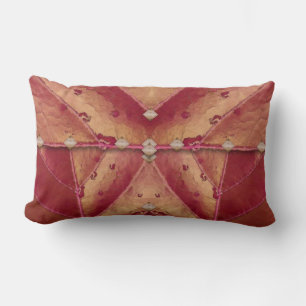 Warm Red en Gold Clutch Kussen