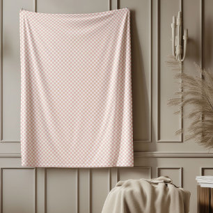 Warm Roos Gold Plaid Blanket voor elk seizoen Fleece Deken
