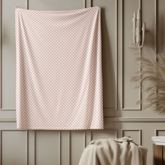 Warm Roos Gold Plaid Blanket voor elk seizoen Fleece Deken