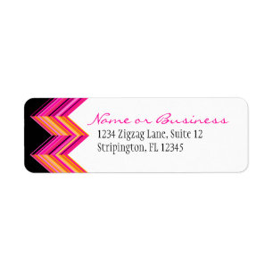 Warm roze label