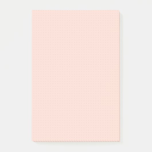 Warm roze licht puntenraster notities post-it® notes (Voorkant)