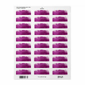 warm roze rookeffect modern retouradres etiket (Full Sheet)