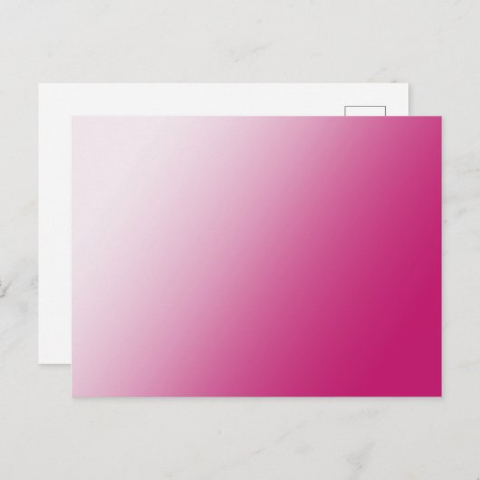  warm roze verloop Briefkaart (Voorkant / Achterkant)
