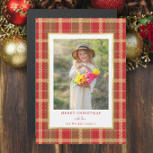 Warm Rustiek Rood & Goud Plakt Foto