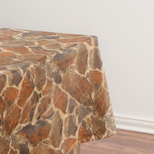 Warm Stonewall Pattern Golden Tafelkleed (Voorbeeld)