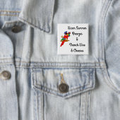 Warm Summer Breezes Parrot Button (In situ)