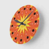 Warm Sun Coordinating Spa Wall Clock Ronde Klok (Hoek)