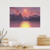 Warm Sunset Poster (Keuken)