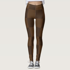 Warm Timeless Rich Brown and Dark Brown Earthy  Leggings