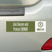 Warm toetreden en beschermen bumpersticker (Op auto)