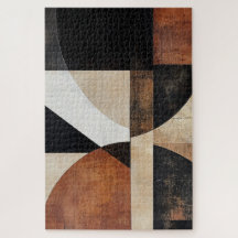 Warm-Toned geometrisch ontwerp voor rustieke stijl