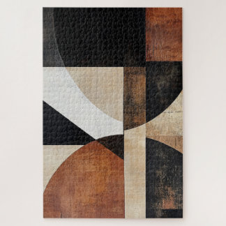 Warm-Toned geometrisch ontwerp voor rustieke stijl Legpuzzel
