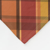 Warm Tones Autumn Theme Pset Pattern & Jouw tekst Fleece Deken (Hoek)