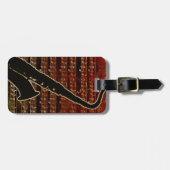 Warm Tones Saxofoon ID280 Bagagelabel (Voorkant horizontaal)