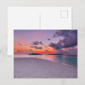 Warm Tropisch Paradise Beach Sunset Briefkaart (Voorkant / Achterkant)