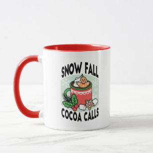 Warm Up Met Sneeuw Herfst Cacao Oproepen - Winter  Mok