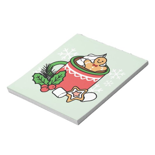 Warm Up Met Sneeuw Herfst Cacao Oproepen - Winter Notitieblok (Gedraaid)